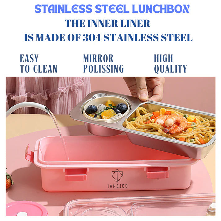 2 Compartment SLEEK REVO LUNCH BOX