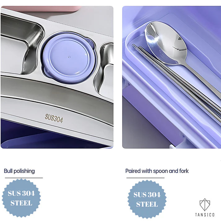 4 Compartment SLEEKO BRAVO LUNCH BOX