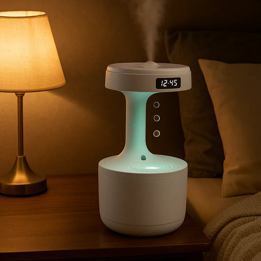 Digital Humidifier with Clock Display
