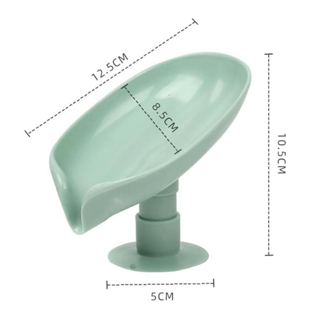 Leaf Shape Soap Stand with Quick Drainage Design