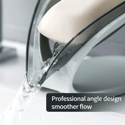 Fancy Leaf Design Soap Holder – Self-Draining Bathroom Soap Stand