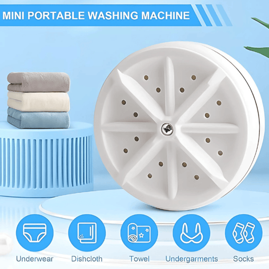 USB Mini Turbine Washing Machine – Portable Ultrasonic Clothes Washer