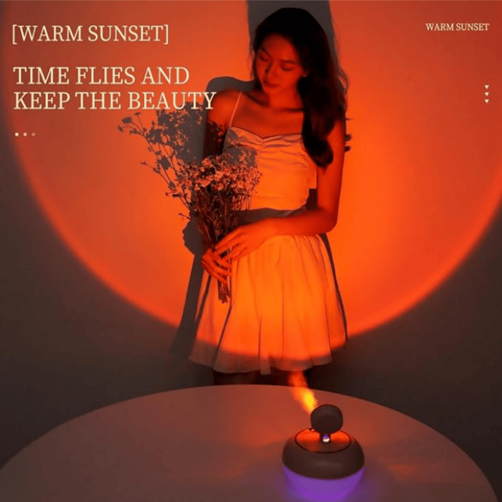 Flame Effect Lamp with Humidifier – 2-in-1 LED Ambient Light & Cool Mist Air Purifier