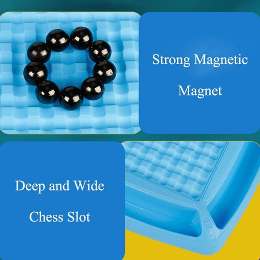 Magnetic Battle Chess Strategy Game – 2 Player Magnetic Board Game for Kids & Adults, Brain Teaser Puzzle (YY7)