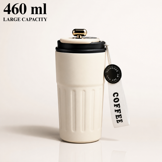 Smart Temperature 460ML Aesthetic Coffee Tumbler – Hot & Cold Vacuum Mug