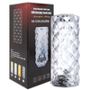 Crystal Round Table Lamp – USB Rechargeable Rose Diamond LED Touch Lamp with 3 Light Modes