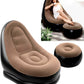 Inflatable Air Sofa Chair with Footrest & Electric Pump – Portable Lounge Sofa for Home, Camping & Outdoor Relaxation