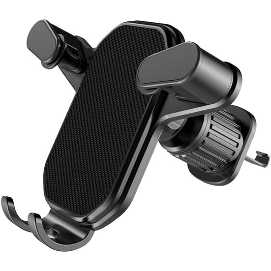 Car Air Vent Phone Holder | Gravity Auto-Lock Cradle Mount | 360° Rotation | Anti-Shake Mobile Stand for Car | One-Hand Operation | Compatible with 4.7″–7″ Smartphones