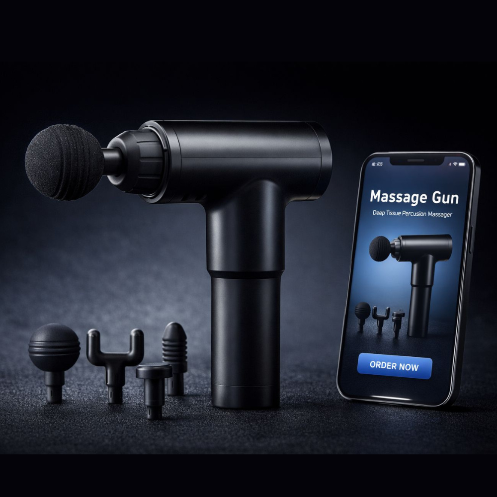 JORSOR Pro Deep Tissue Massage Gun With Charging Adaptor