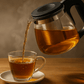 950ml Glass Tea Kettle with Stainless Steel Strainer – Heat-Resistant Teapot for Loose Leaf Tea & Infusions