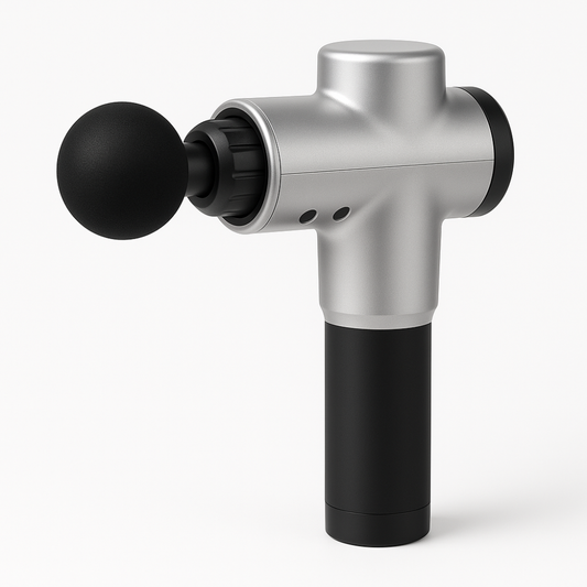 Deep Tissue Massage Gun for Muscle Recovery | 6-Speed Percussion Massager with 4 Heads, Quiet Motor & Long Battery Life