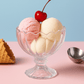 210ml Glass Ice Cream Cup Set of 6 – Dessert Bowls for Sundaes, Pudding & Sweets