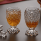 Deli 60ml Fish Scale Shot Glass Set of 6 – Textured Heavy Base Whiskey Glasses