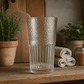 Special 690ml Large Drinking Glass Set of 6 – Textured Highball Tumbler  for Water, Juice & Cocktails