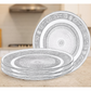 Elegant Glass Dinner Plate Set – 6 Pcs Decorative Transparent Plates for Dining, Serving & Special Occasions