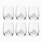 Mountain Base Whiskey Glass – 300ml Crystal Clear Tumbler for Scotch, Bourbon & Cocktails