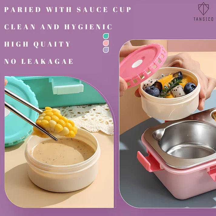 2 Compartment SLEEK REVO LUNCH BOX