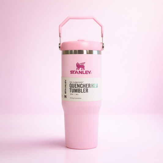 Stanley Ice Flow 2.0 Flip Straw Tumbler with Handle 900 ml | Twist On Lid and Flip Up Straw | Leak Resistant Water Bottle | Insulated Stainless Steel | BPA-Free