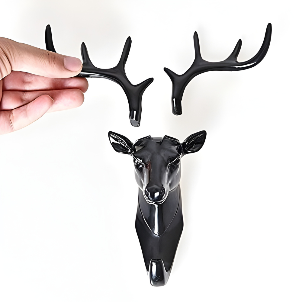 Stylish Deer Head Wall Hook – Modern Key Holder & Decorative Wall Hanger for Home, Office & Entryway | Strong Adhesive Hook for Keys, Bags, Accessories & Daily Essentials