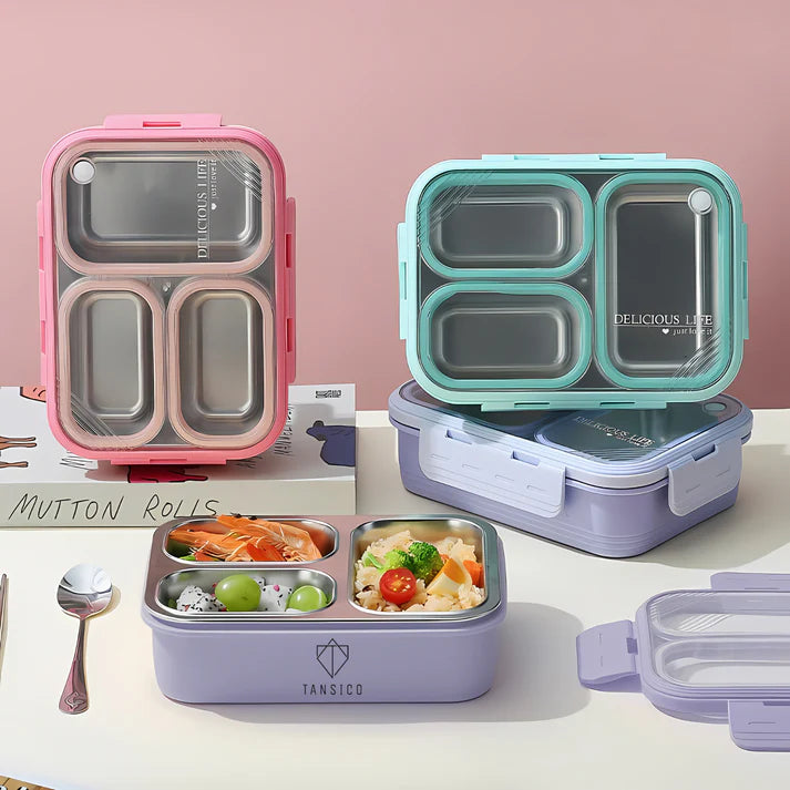 3 Compartment Leakproof Lunch Box