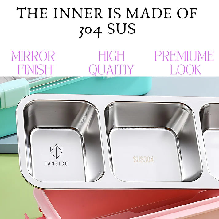 3-Compartment SLEEKO  BRAVO Lunch Box