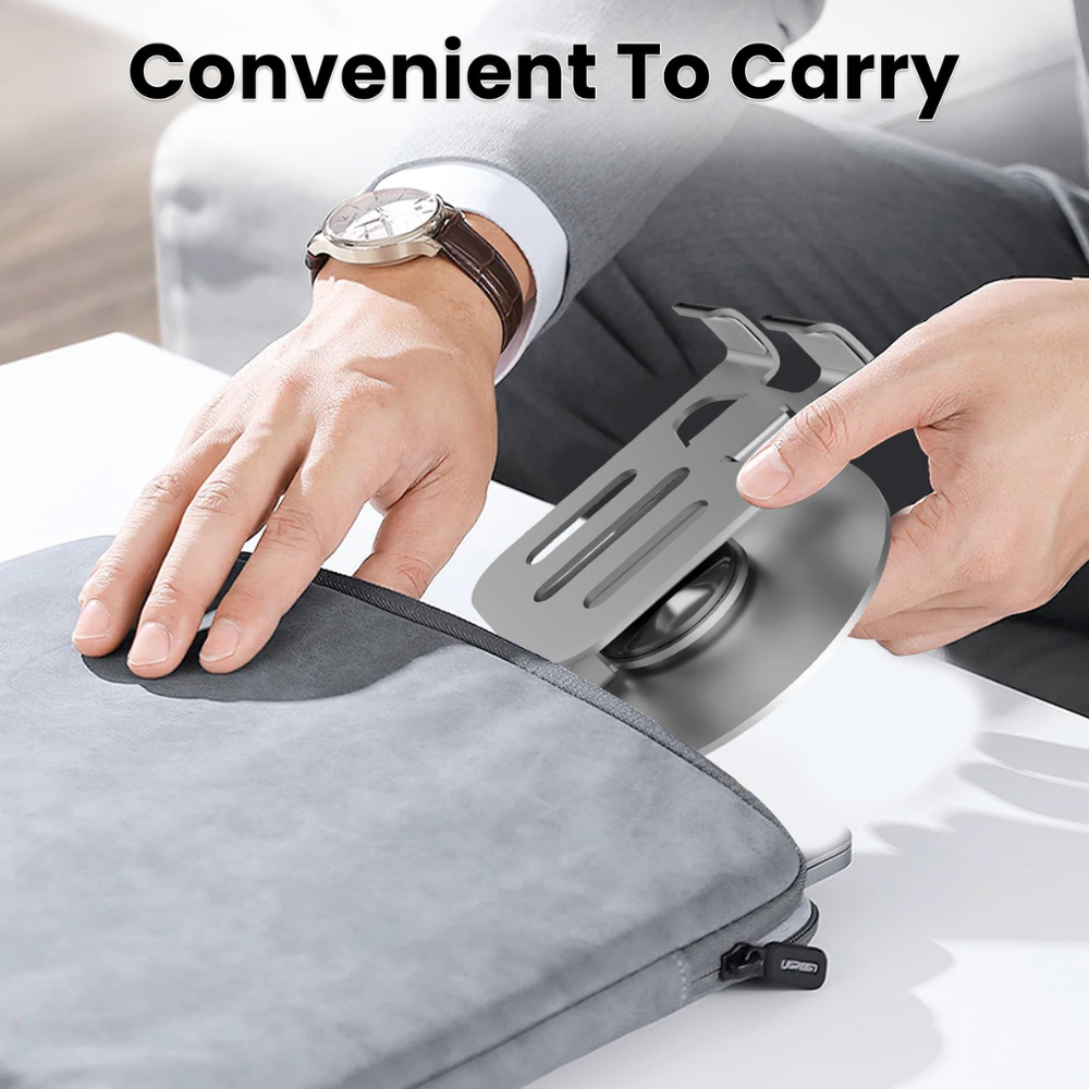 Premium 360° Rotating Foldable Mobile & Tablet Stand | Metal Adjustable Desk Phone Holder for Office, Kitchen & Travel