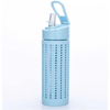 Designer Hard Plastic Water Bottle with Straw & Carry Loop 600ml