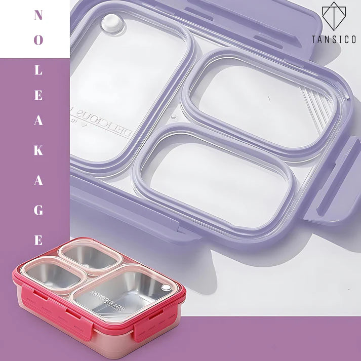 3 Compartment Leakproof Lunch Box