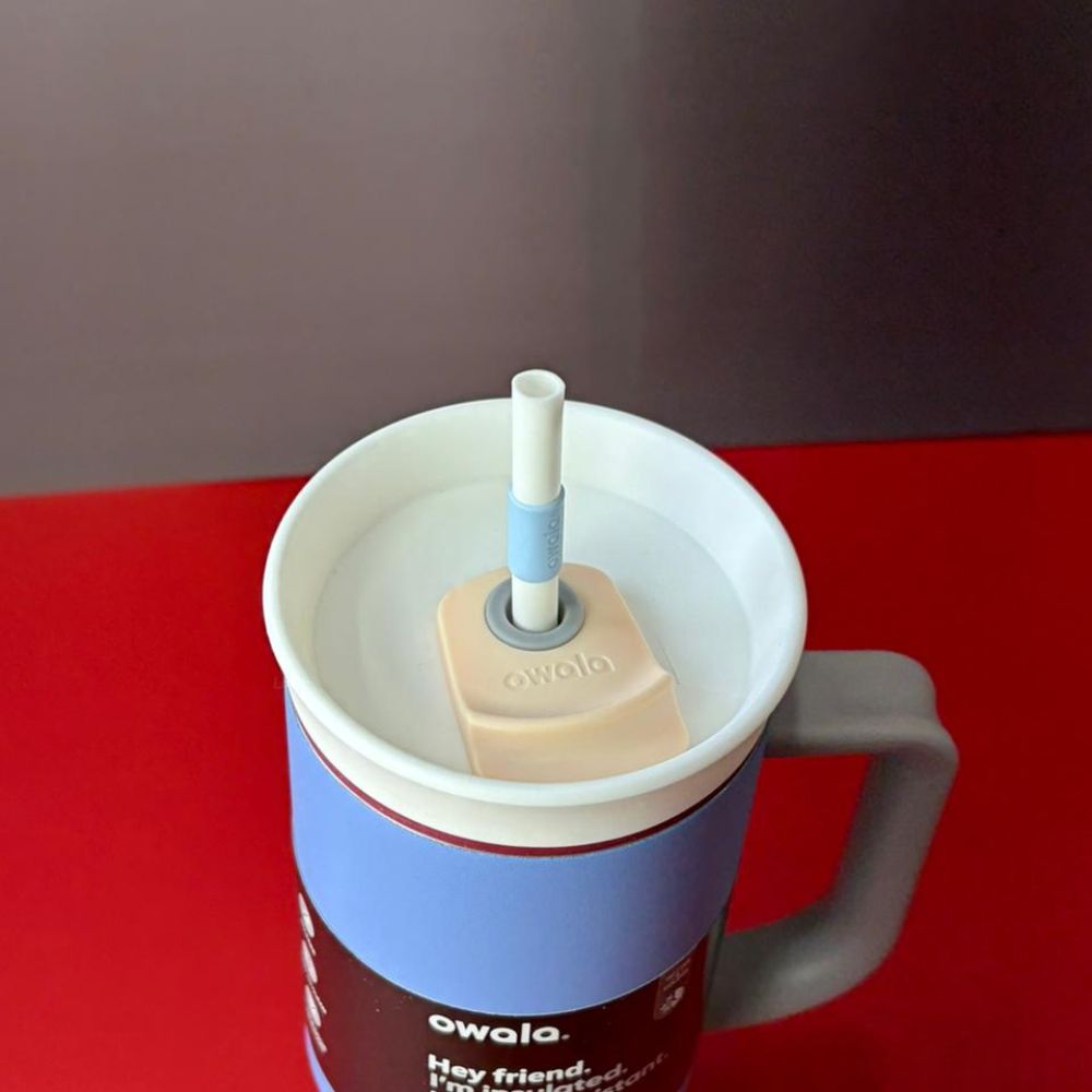 JORSOR 40oz Stainless Steel Travel Tumbler with Handle & Straw | Insulated Large Cup for Hot & Cold Drinks | Leak-Resistant Dual-Lid | Office, Gym, Car, Home Use