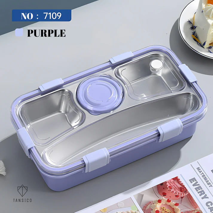 4 Compartment SLEEKO  BRAVO LUNCH BOX