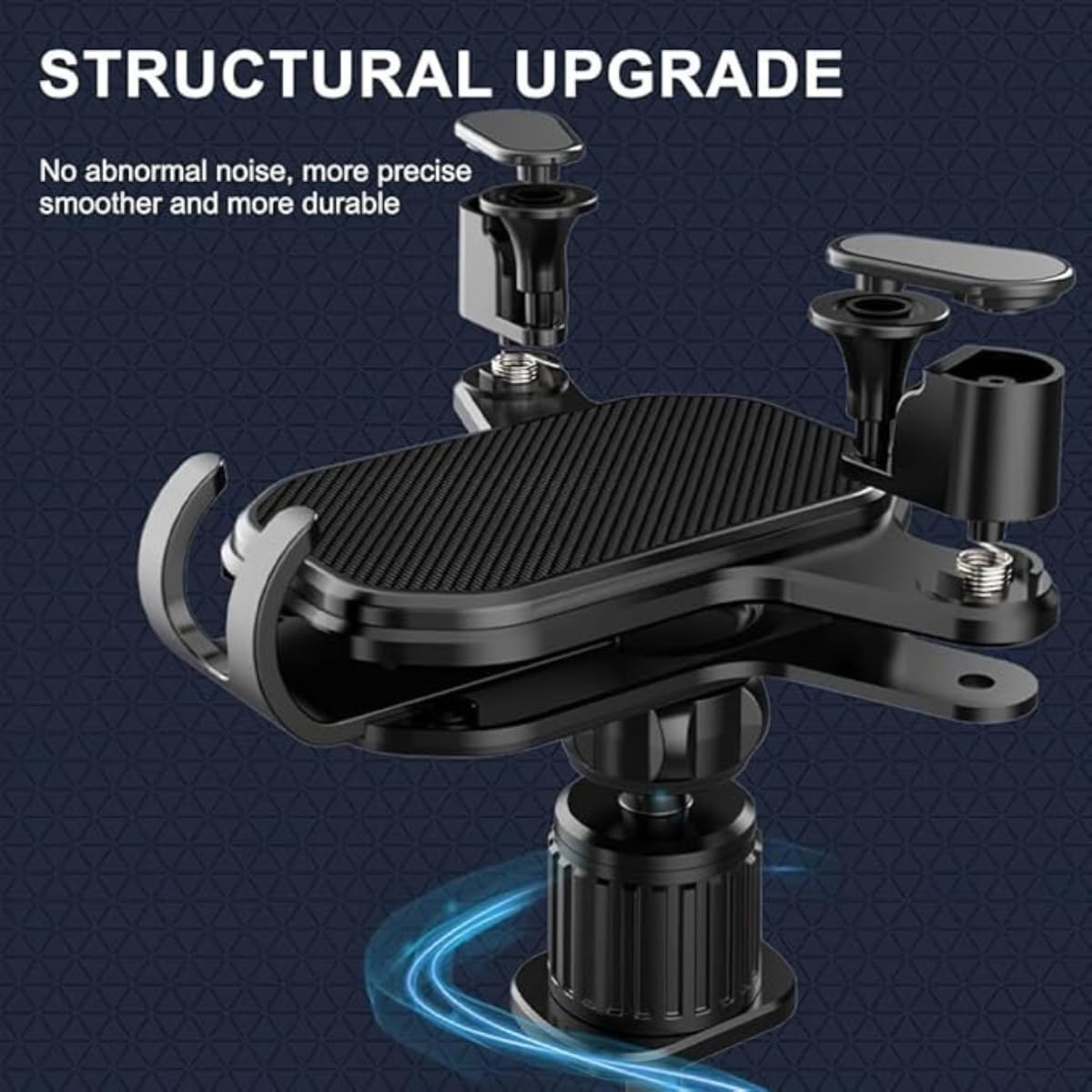 Car Air Vent Phone Holder | Gravity Auto-Lock Cradle Mount | 360° Rotation | Anti-Shake Mobile Stand for Car | One-Hand Operation | Compatible with 4.7″–7″ Smartphones