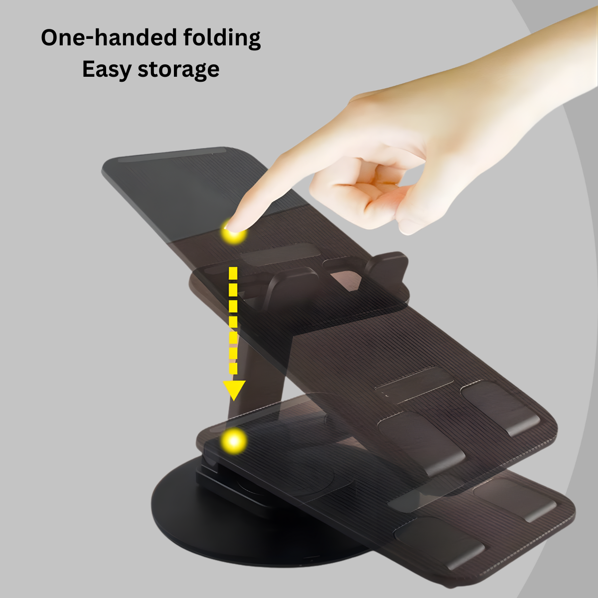 JORSOR Portable Phone & Tablet Stand for Mobile & Tablet -Adjustable Desk Holder with Anti-Slip Base for Work, Study & Entertainment - Solid Desk Stand for Office, Kitchen & Bedside Use