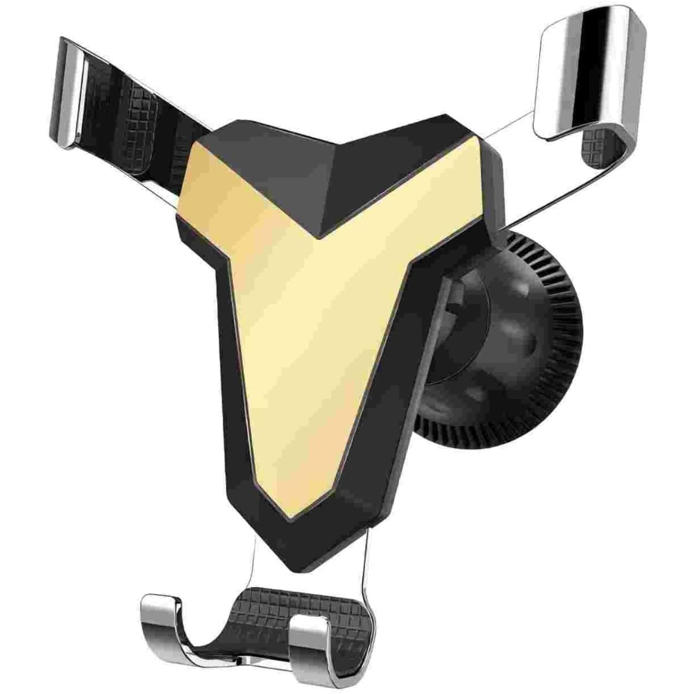 Gravity Car Mobile Holder for AC Vent – Automatic Clamp, 360° Rotating Phone Stand with Strong Metal Arms | Universal for All Smartphones