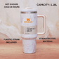 Stanley Quencher H2.0 Tumbler 1.18L – White Marble Pink Accent | Insulated Stainless Steel Travel Mug with Handle & Straw