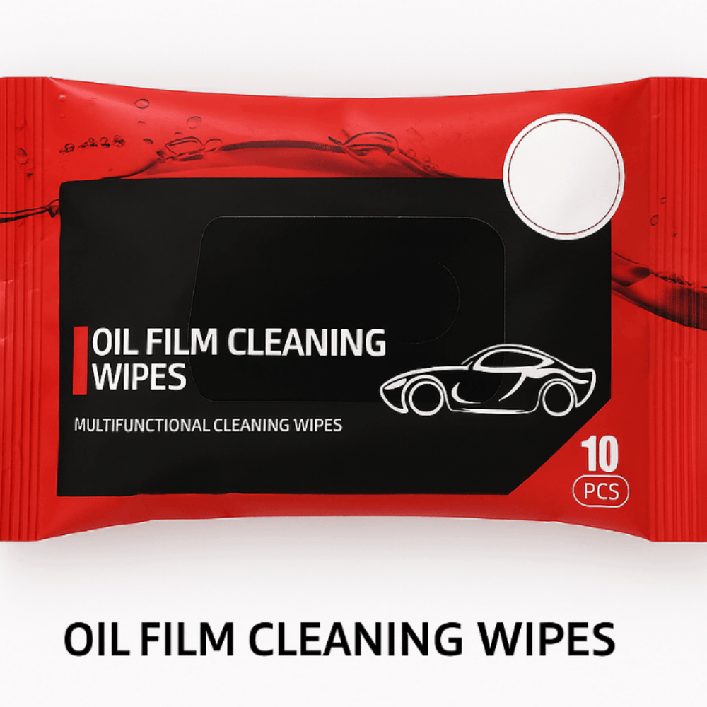 Car Glass Anti-Fog Oil Film Cleaning Wipes – 10 PCS