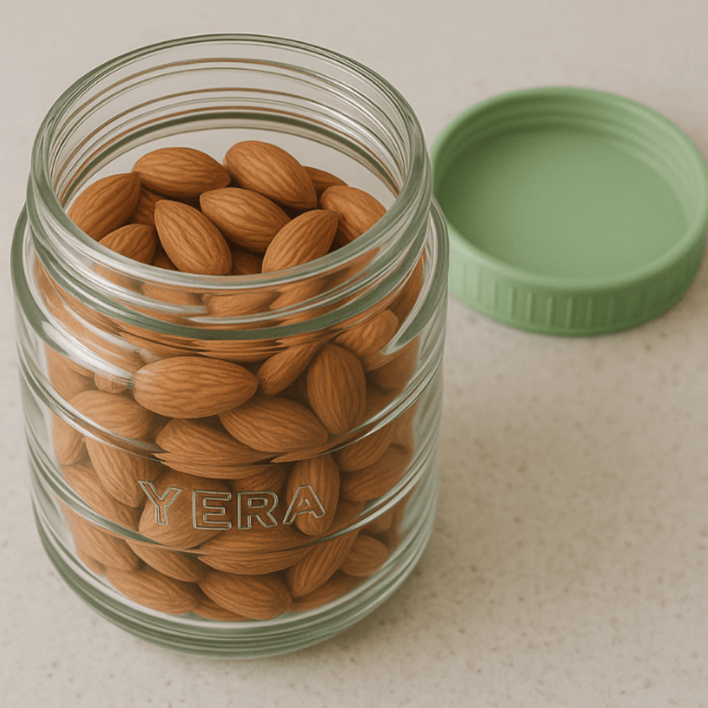 YERA Dublin Glass Jar with Airtight Lid – 1 Piece Transparent Storage Container