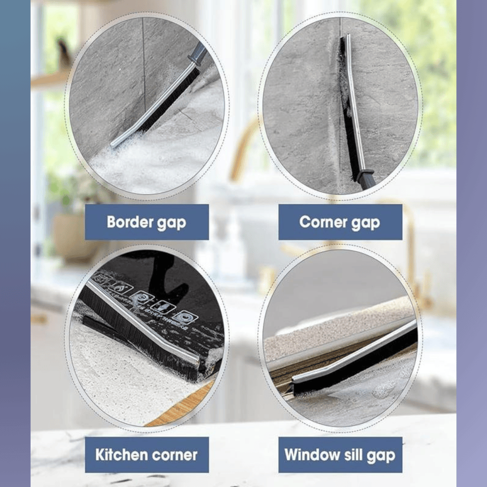 Gap Cleaning Brush – Narrow Groove Scrubber with Hard Bristles for Kitchen and Bathroom