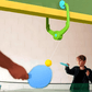 Kids Ping Pong Training Set with Adjustable Elastic String – Indoor Table Tennis Practice Kit with 2 Paddles & 6 Balls