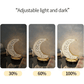 Crystal Moon Table Lamp with Metal Base – 3 Color Dimmable LED USB Rechargeable Night Light