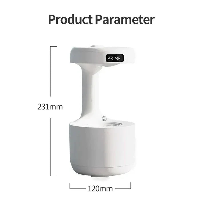 Digital Humidifier with Clock Display